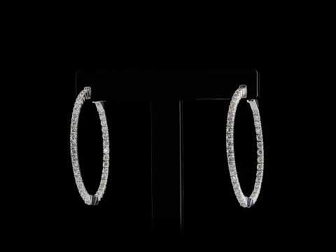 Pırlantalı 3.04 Ct. Halka Salutia Küpe 18K