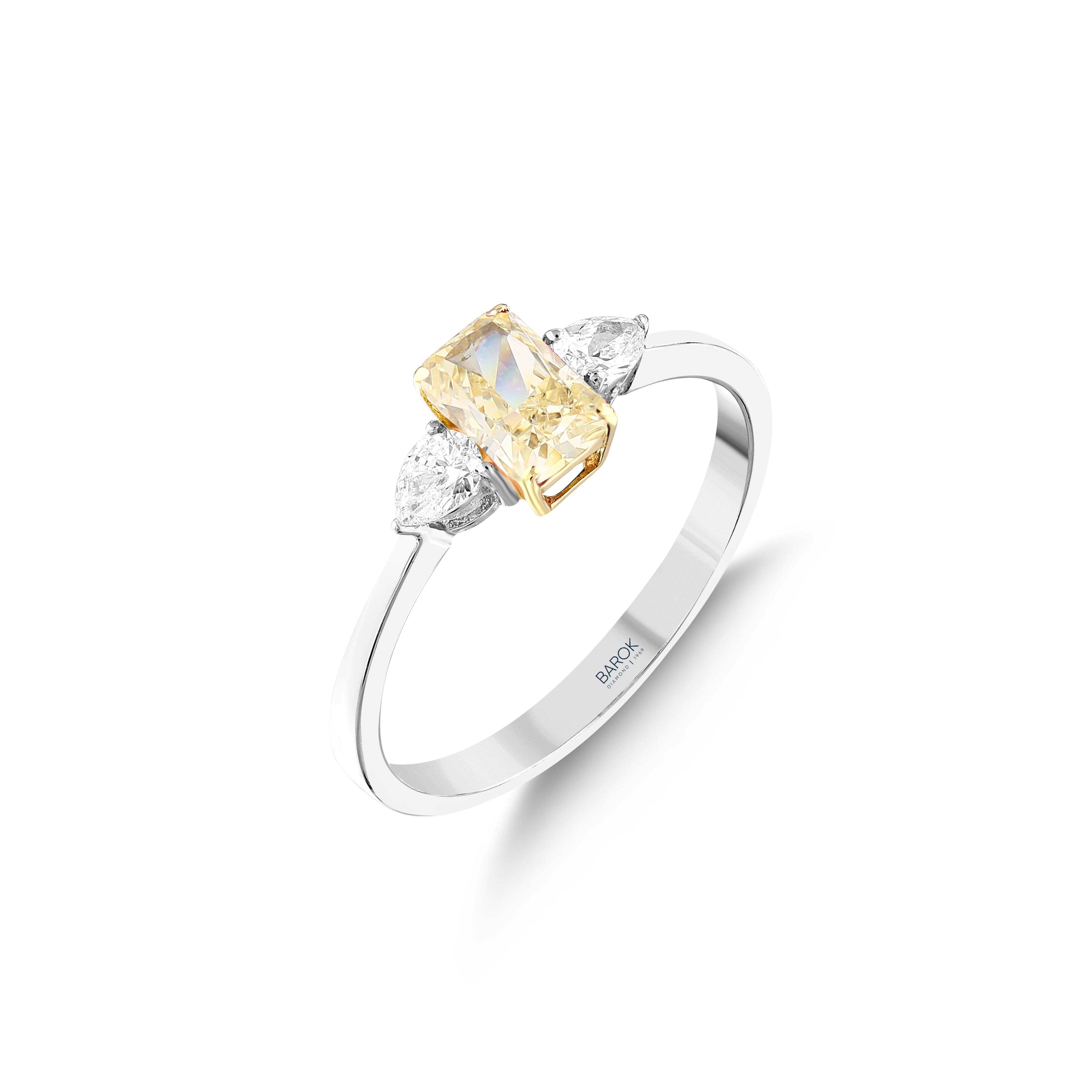 Citrine Pırlantalı 0.18 Ct. Acalantha Yüzük 14K