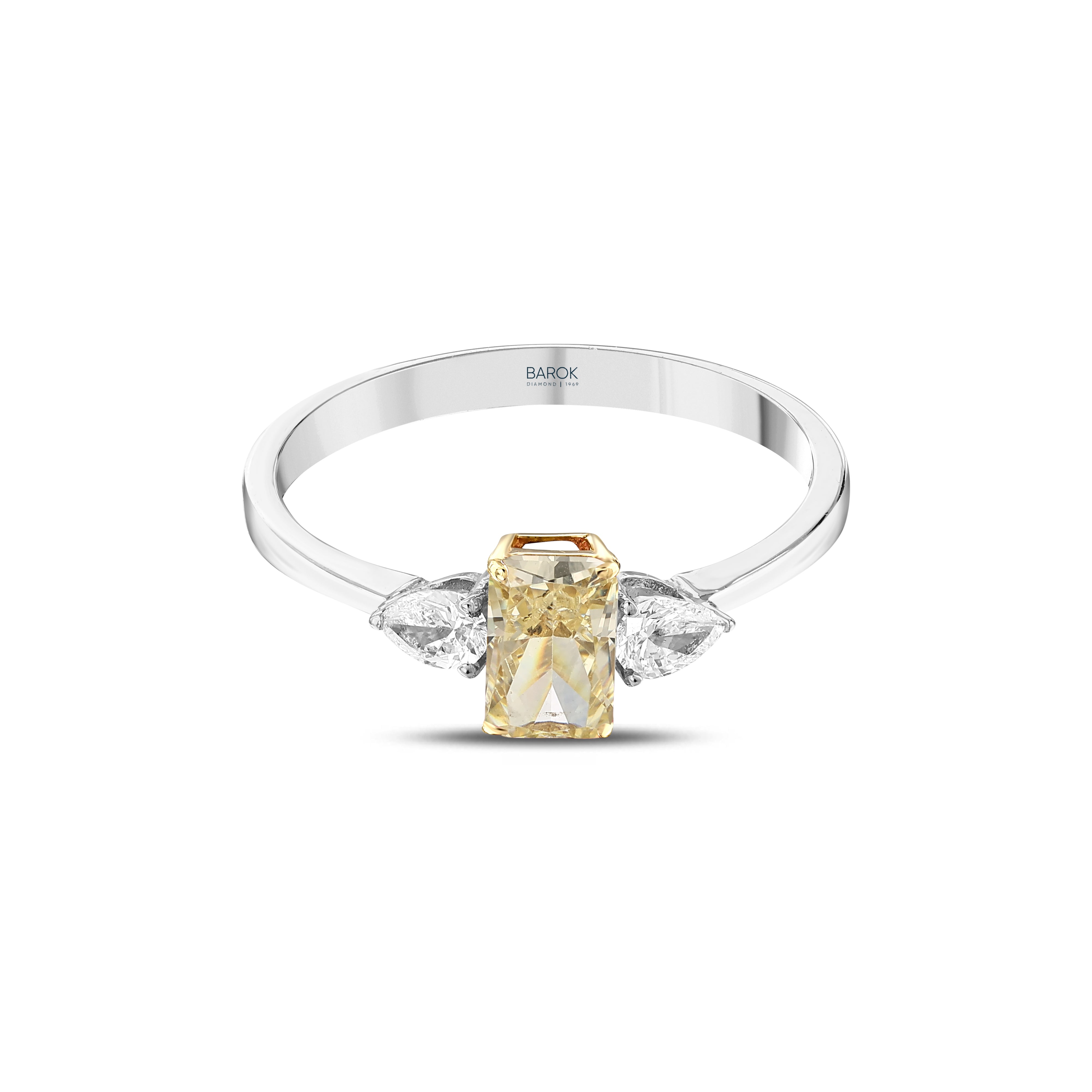 Citrine Pırlantalı 0.18 Ct. Acalantha Yüzük 14K