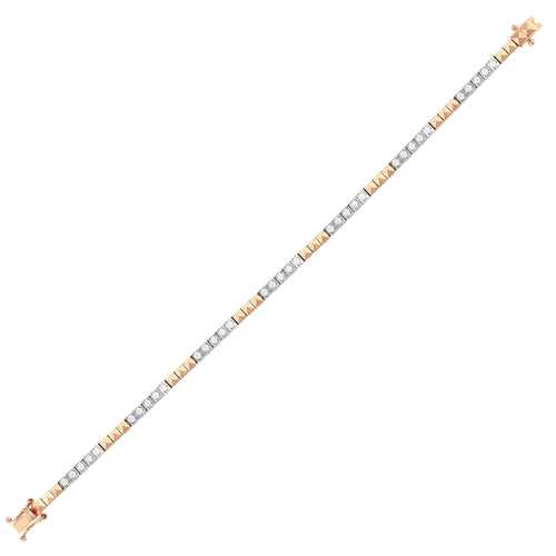 Rutilana Pırlanta 1.05 Ct. Suyolu Bileklik 14K