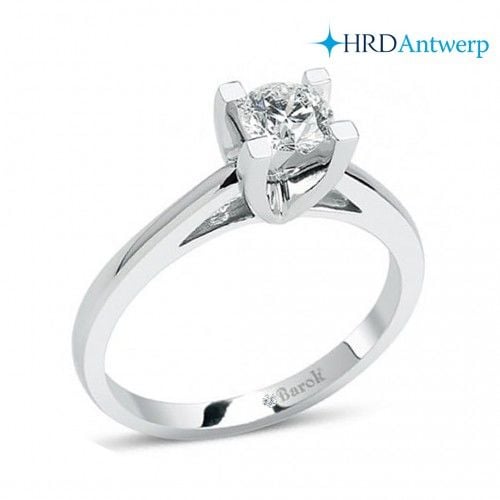 Pırlanta Tektaş Yüzük 0.70 Ct. D SI HRD Sertifikalı