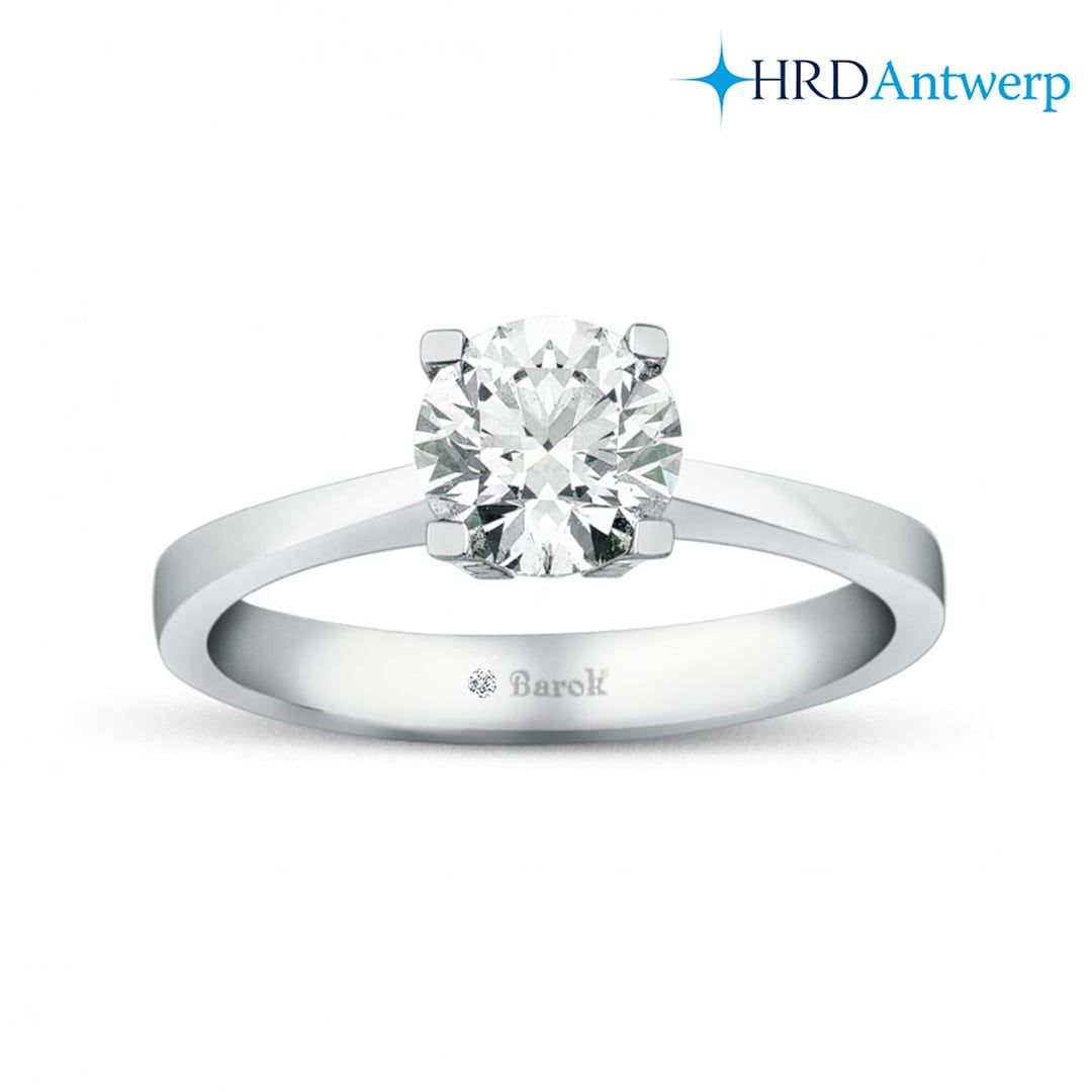 Pırlanta Tektaş Yüzük 1.20 Ct. F SI1 HRD Sertifikalı