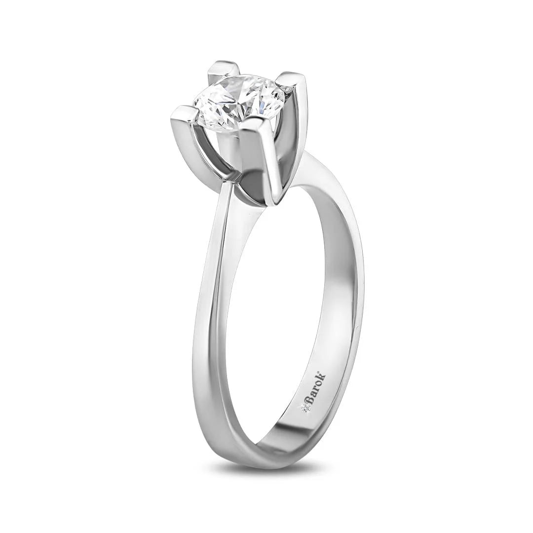 Pırlanta Tektaş Yüzük 1.50 Ct. H SI1 HRD Sertifikalı