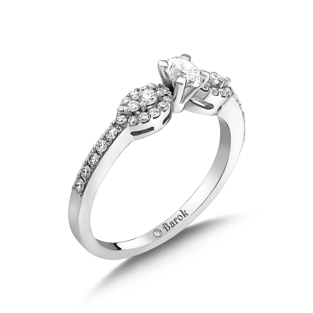 Pırlanta Tektaş Yüzük 0.68 Ct. F VS 18K