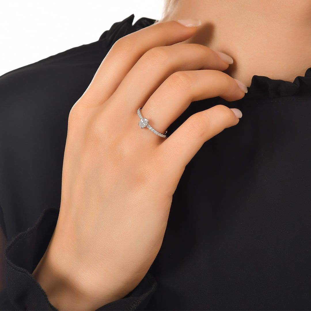 Pırlanta Tektaş Yüzük 1.39 Ct. H VS 18K