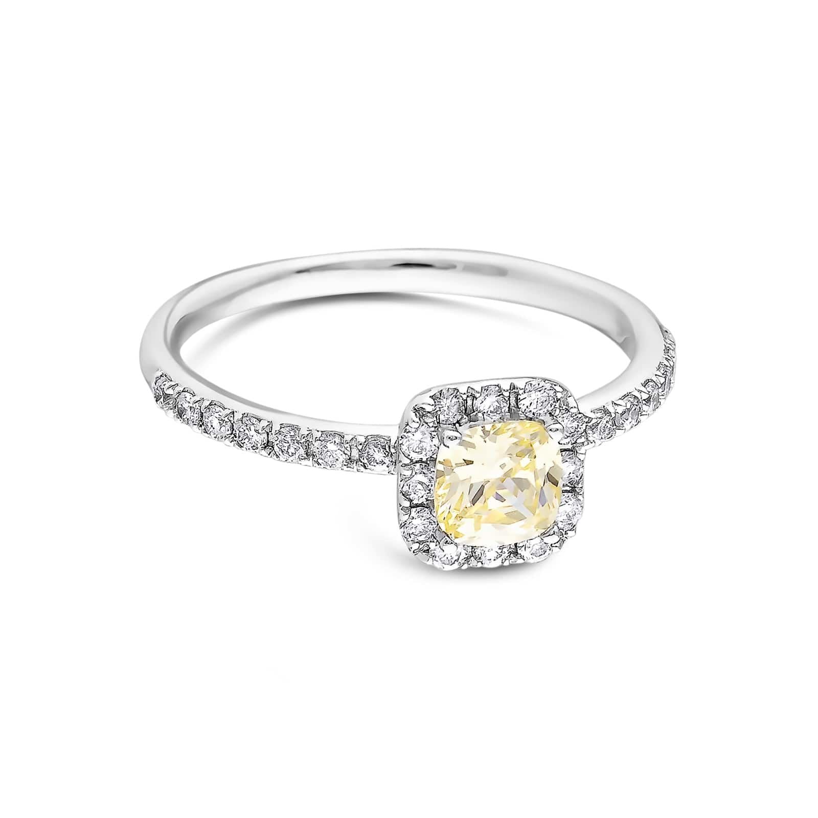 Citrine Taşlı Pırlanta Yüzük 1.48 Ct 18K