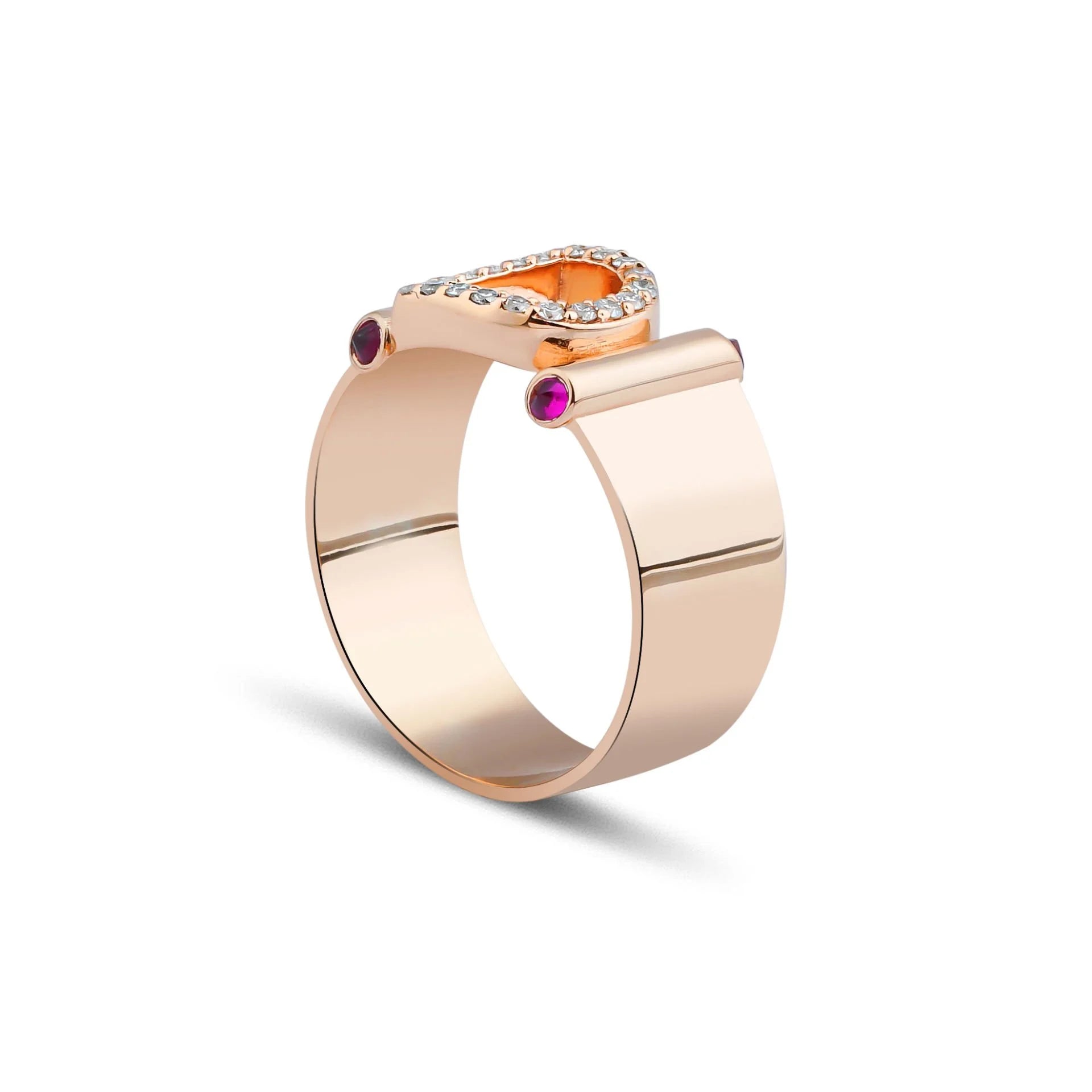 A Pırlantalı Harf Yüzük 0,12 Ct E VS 18K
