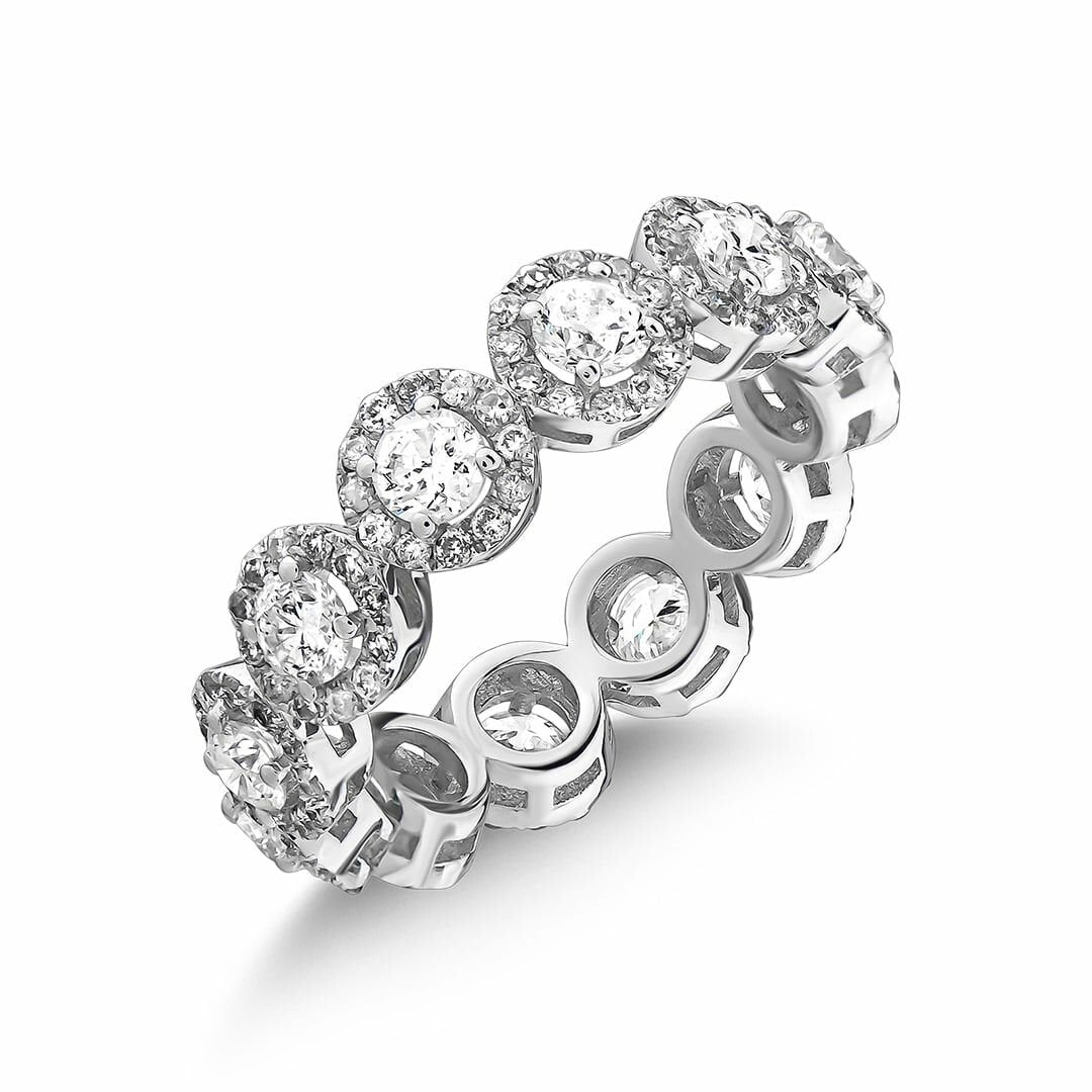 Pırlanta Tamtur Yüzük 2.55 Ct. E VS 18K