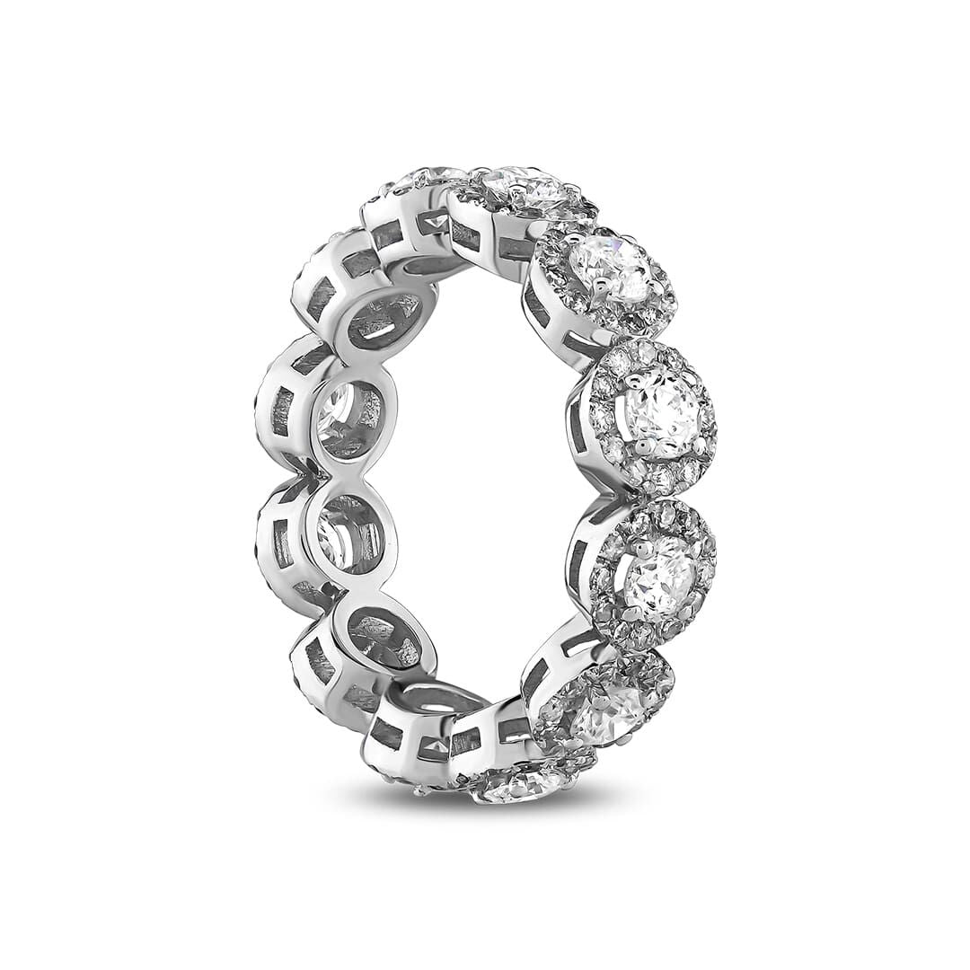 Pırlanta Tamtur Yüzük 2.55 Ct. E VS 18K