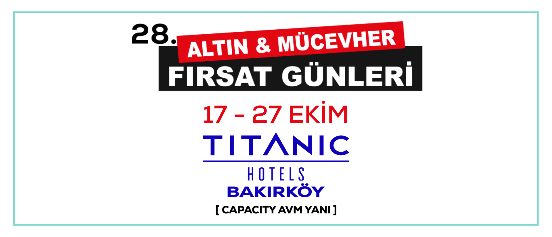 Altın Pırlanta Mücevher Fırsat Günleri Barok Diamond 17 - 27 Ekim 2024